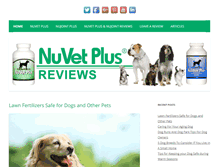 Tablet Screenshot of nuvetplusreviews.com